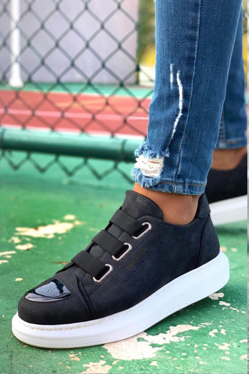 Mens Sneakers - Black White - 251