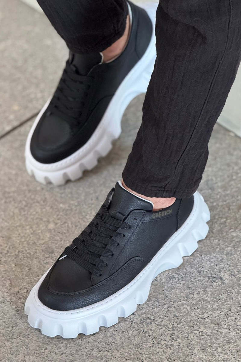 Mens Sneakers - Black White - 2515