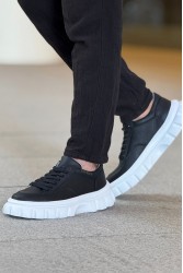 Mens Sneakers - Black White - 2515