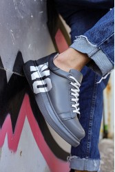 Erkek Sneaker - Gri Beyaz Yes Boyalı - 254