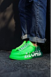 Erkek Sneaker - Yeşil Beyaz Aloha Boyalı - 254