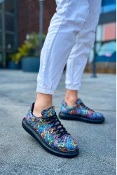 Mens Sneakers - Multicolor Painted 4 - 254