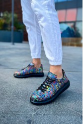 Mens Sneakers - Multicolor Painted 4 - 254
