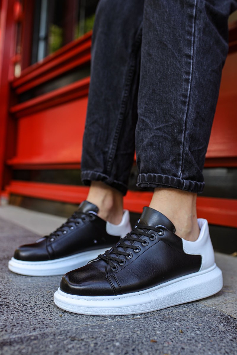 Erkek Sneaker - Siyah Beyaz 2 - Apollo