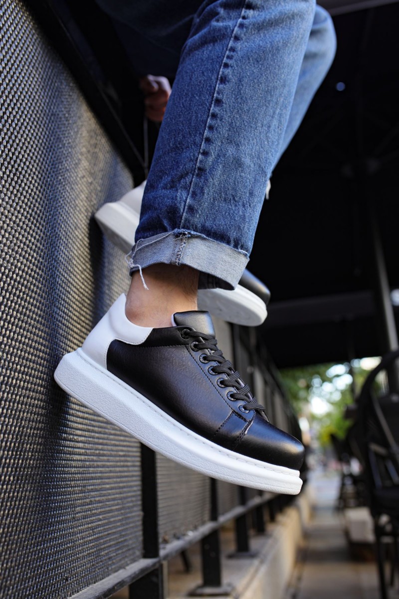 Erkek Sneaker - Siyah Beyaz 2 - Apollo