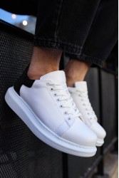 Erkek Sneaker - Beyaz Siyah - Apollo