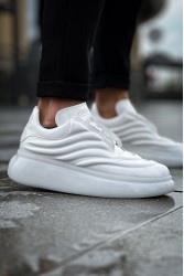 Erkek Sneaker - Beyaz Rugan - 295