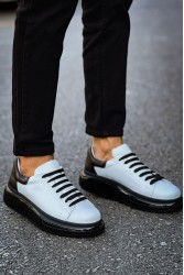 Mens Sneakers - White Black - 295 - 2