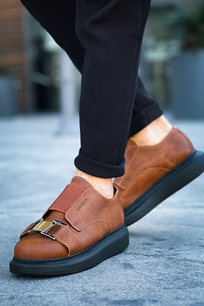 Erkek Sneaker - Taba Siyah - 297