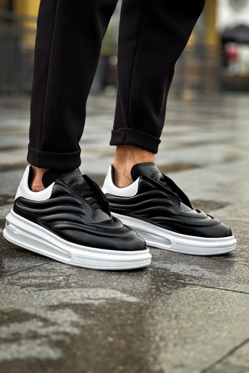 Erkek Sneaker - Siyah Beyaz - 299