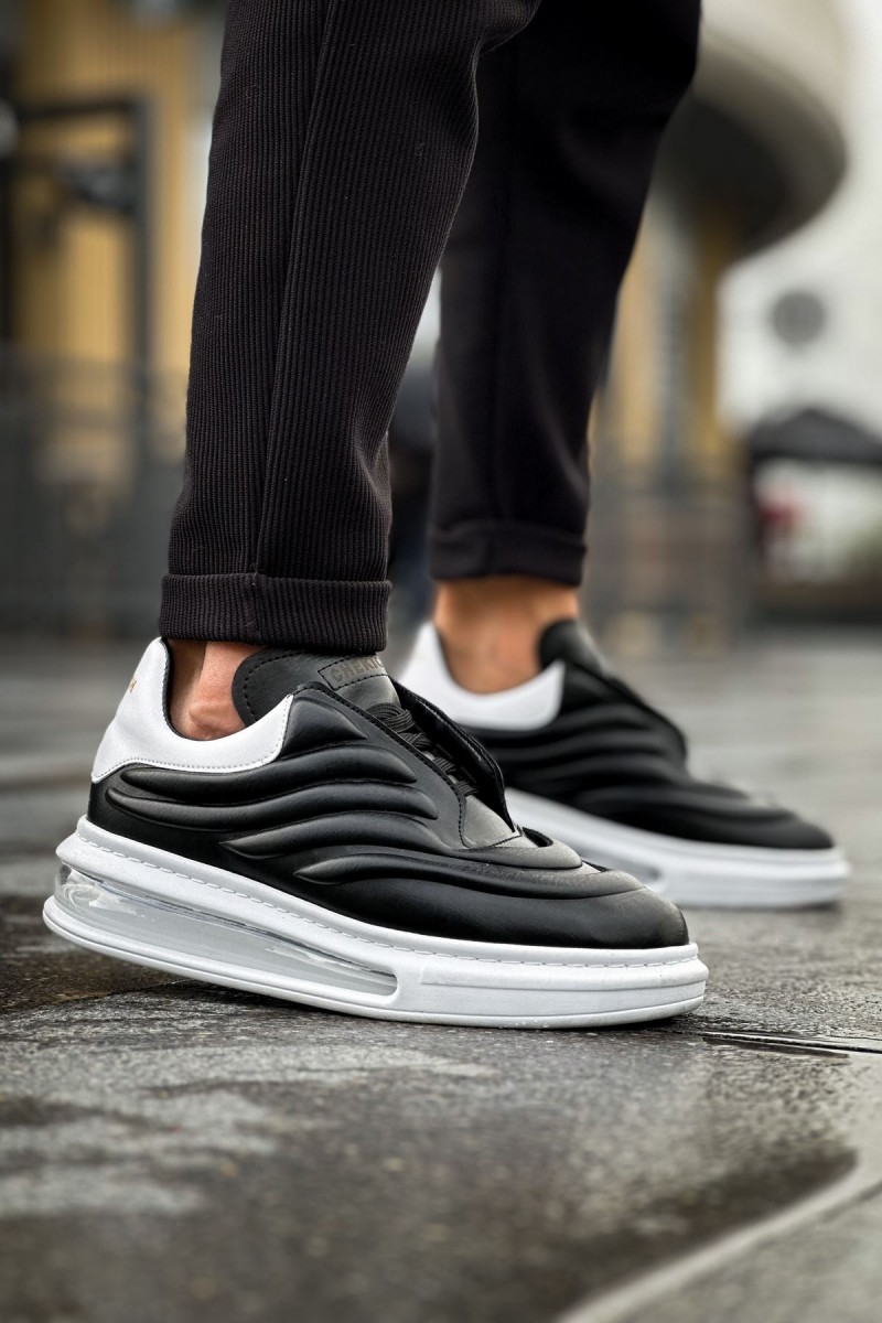 Erkek Sneaker - Siyah Beyaz - 299