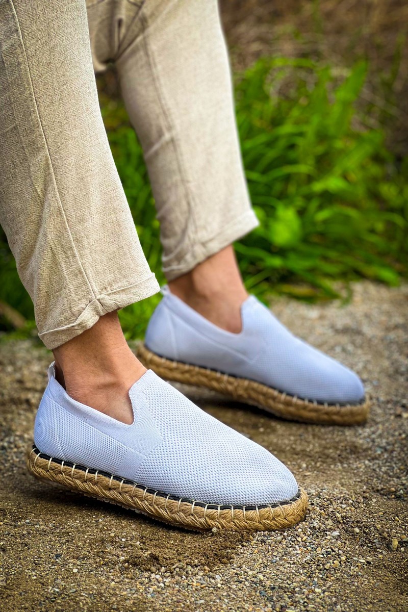 Mens Espadrilles - White - 305