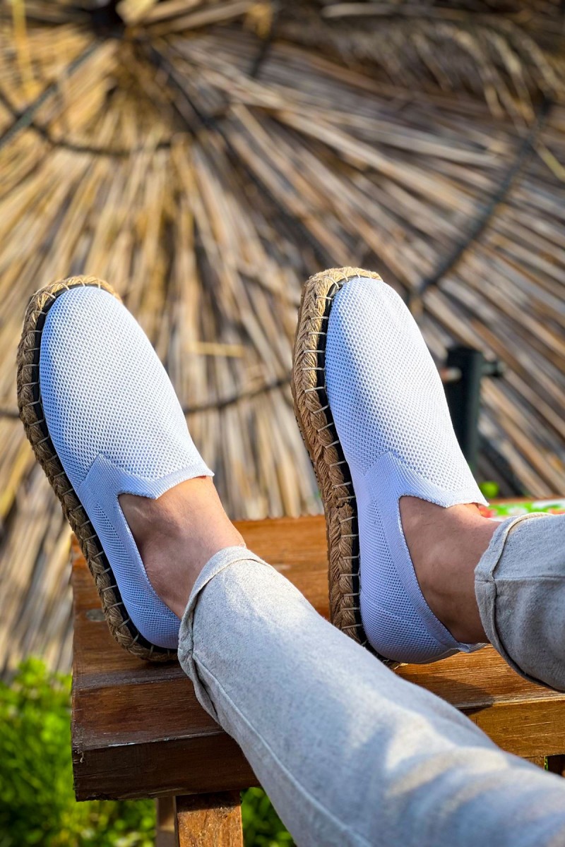 Mens Espadrilles - White - 305