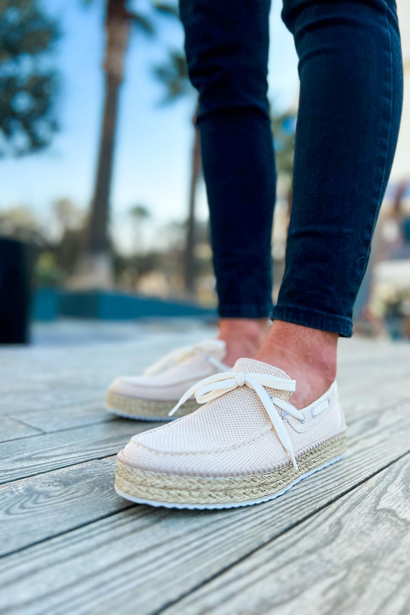 Erkek Klasik Ayakkabı - Bej - 311