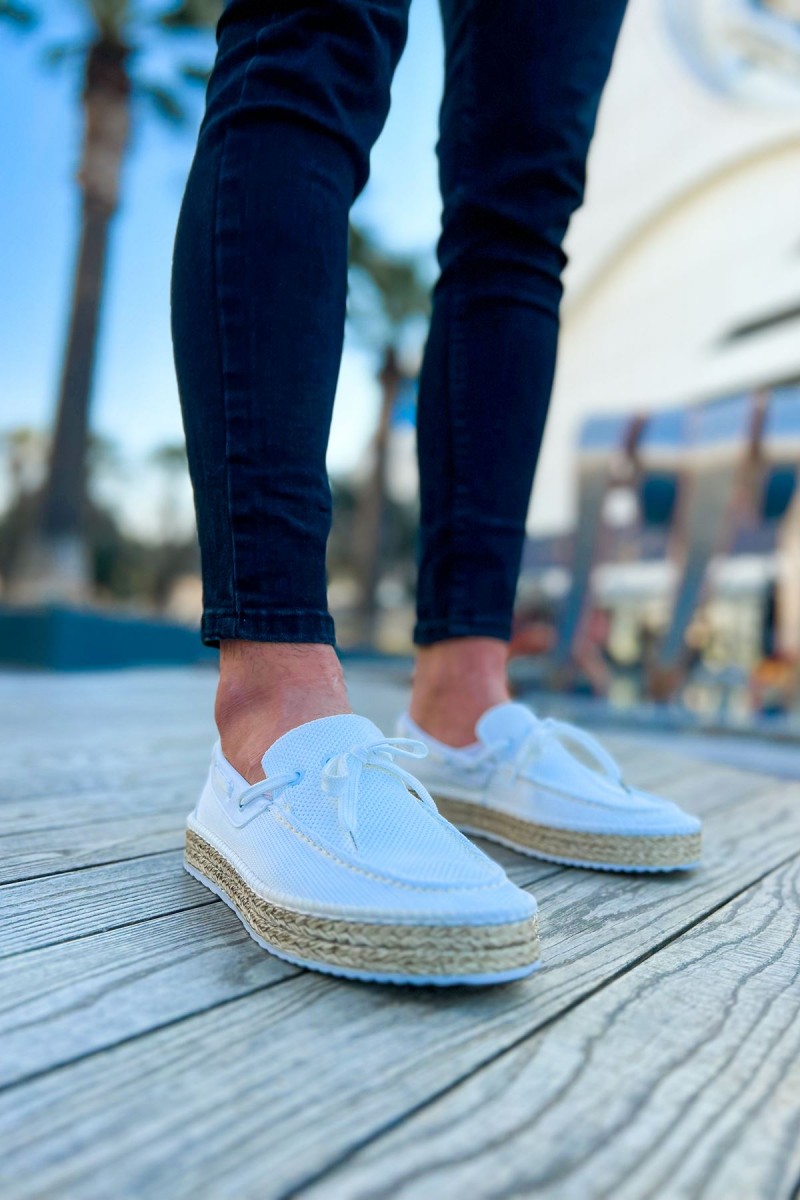 Mens Espadrilles - White - 311