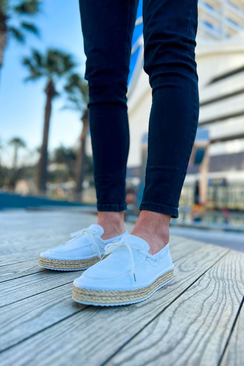 Mens Espadrilles - White - 311