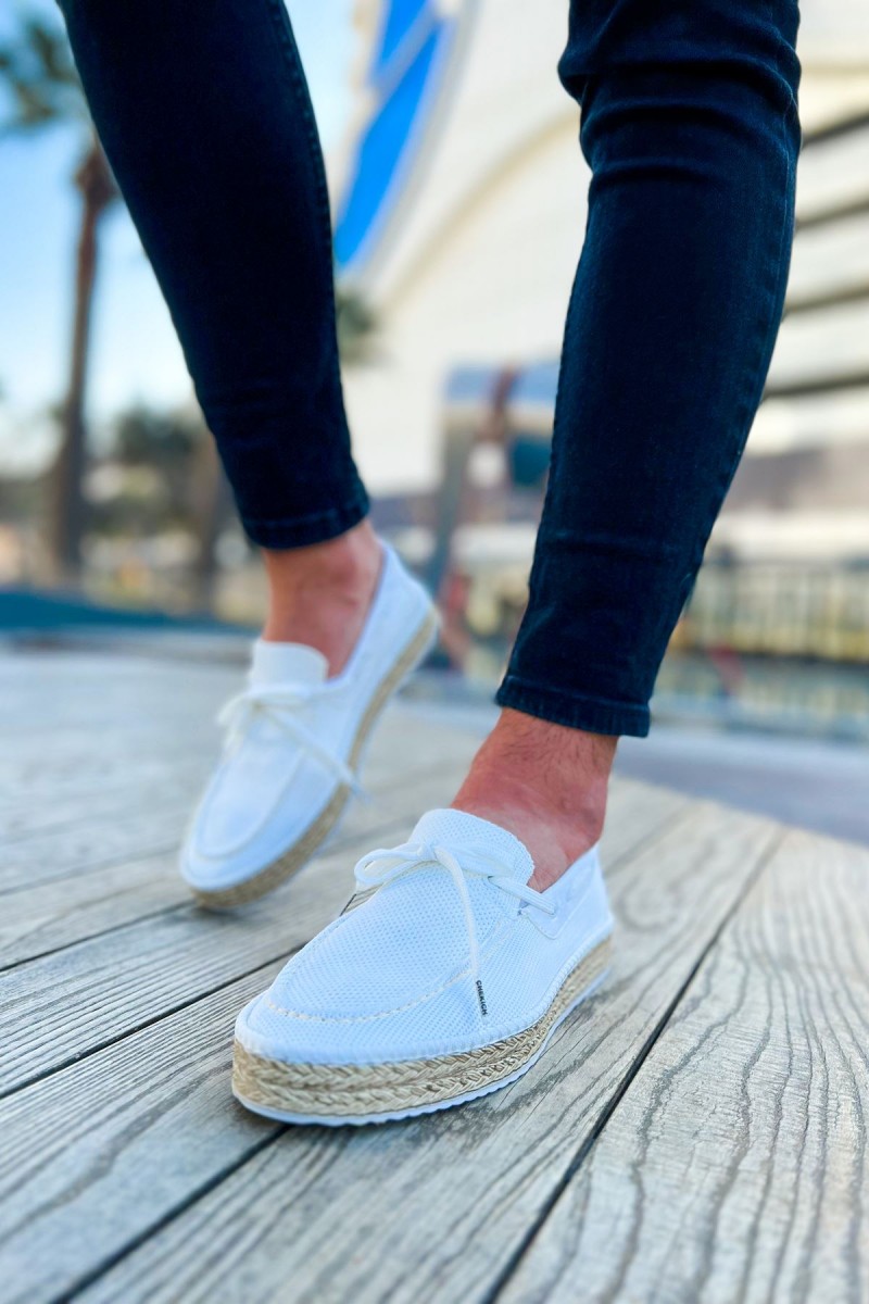 Mens Espadrilles - White - 311