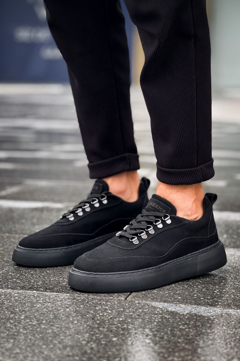 Erkek Sneaker - Siyah Süet - 319