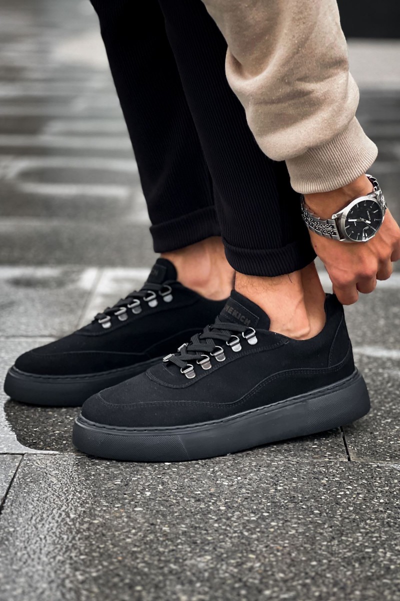 Erkek Sneaker - Siyah Süet - 319