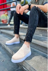 Erkek Sneaker - Bej - 411
