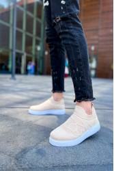 Erkek Sneaker - Bej - 411