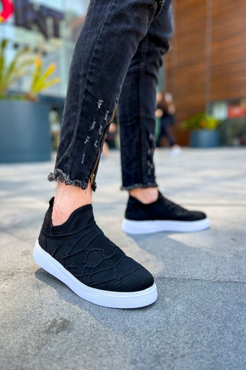 Erkek Sneaker - Siyah Beyaz - 411