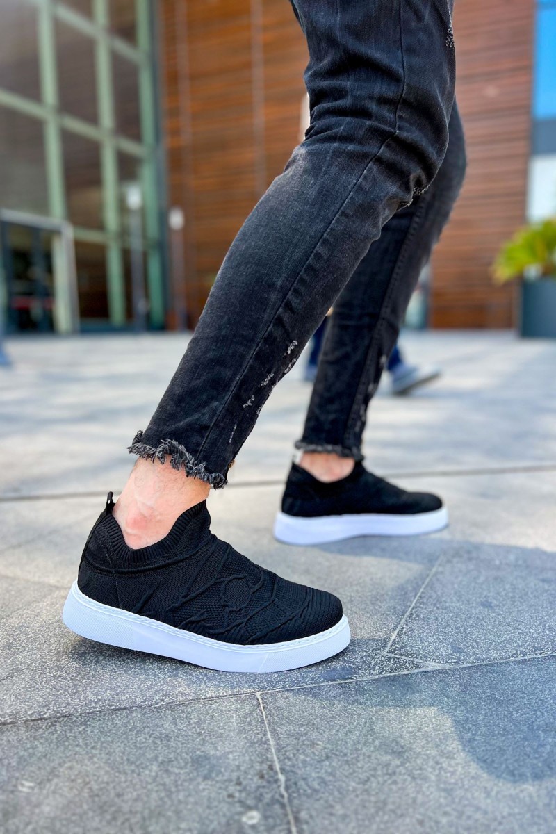 Erkek Sneaker - Siyah Beyaz - 411