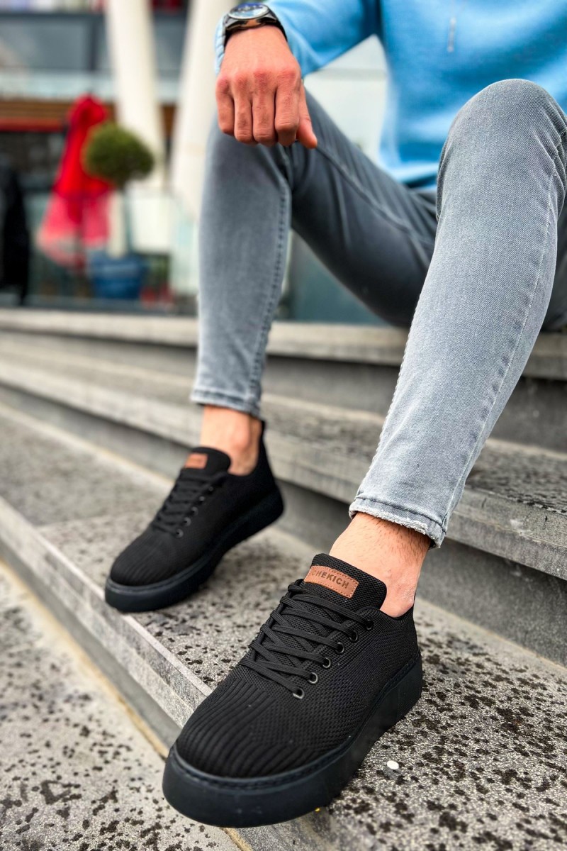 Erkek Sneaker - Siyah - 413
