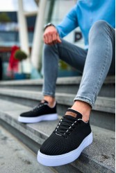 Erkek Sneaker - Siyah Beyaz - 413