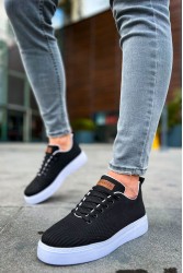 Erkek Sneaker - Siyah Beyaz - 413