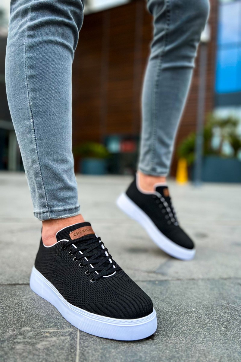 Erkek Sneaker - Siyah Beyaz - 413