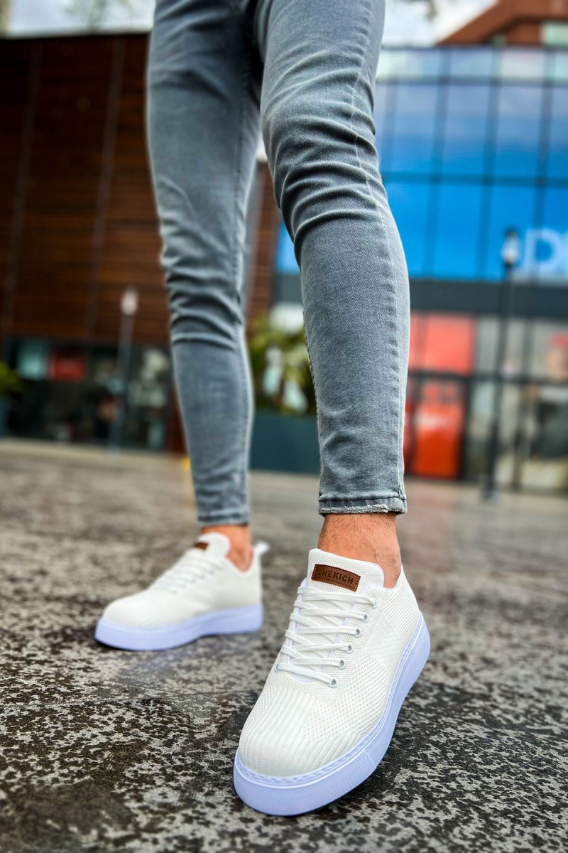 Mens Sneakers - White - 413