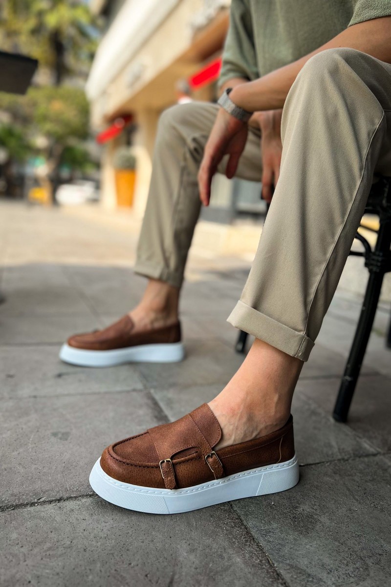 Mens Moccasin - Tan - 417