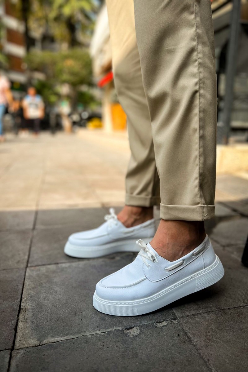 Erkek Klasik Ayakkabı - Beyaz - 419