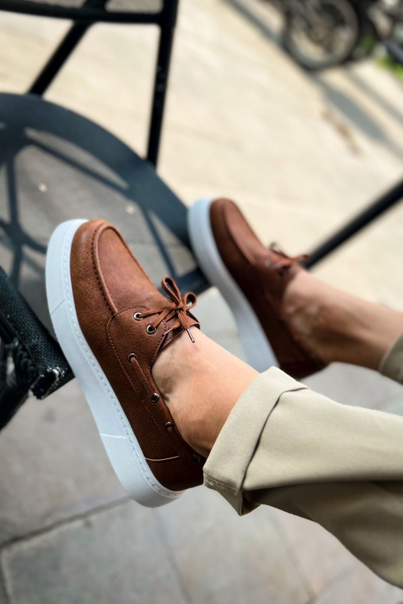 Erkek Klasik Ayakkabı - Taba - 419