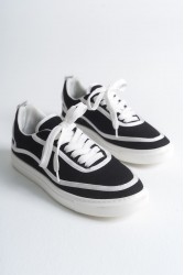 Erkek Sneaker - Siyah Beyaz - 625