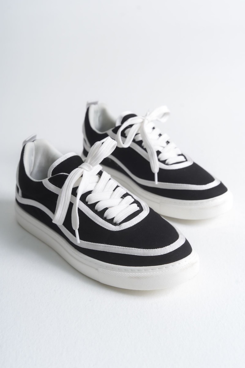 Erkek Sneaker - Siyah Beyaz - 625