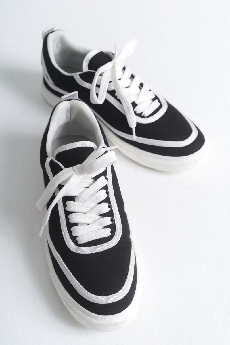 Erkek Sneaker - Siyah Beyaz - 625