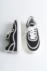 Erkek Sneaker - Siyah Beyaz - 625