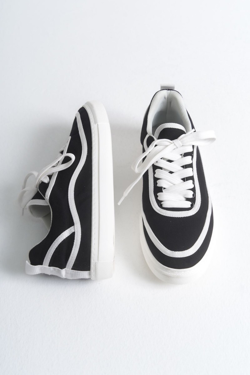 Erkek Sneaker - Siyah Beyaz - 625