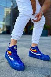 Erkek Bot - Lacivert Rugan  - 973