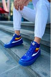 Erkek Bot - Lacivert Rugan  - 973