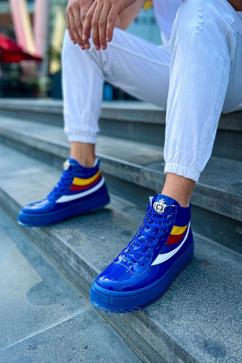 Erkek Bot - Lacivert Rugan  - 973