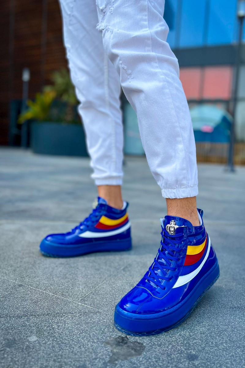 Erkek Bot - Lacivert Rugan  - 973