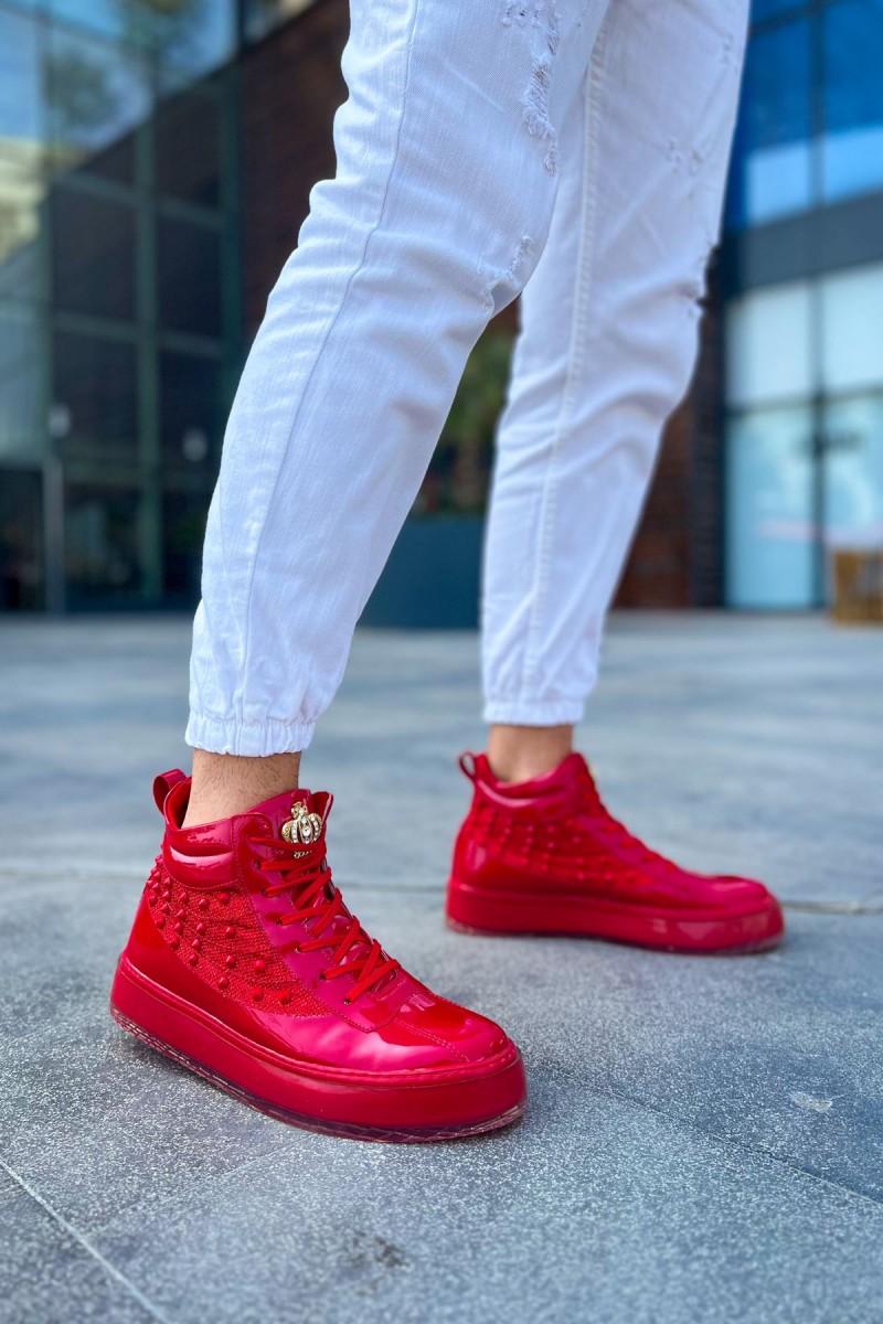 Erkek Bot - Kırmızı Rugan  - 973