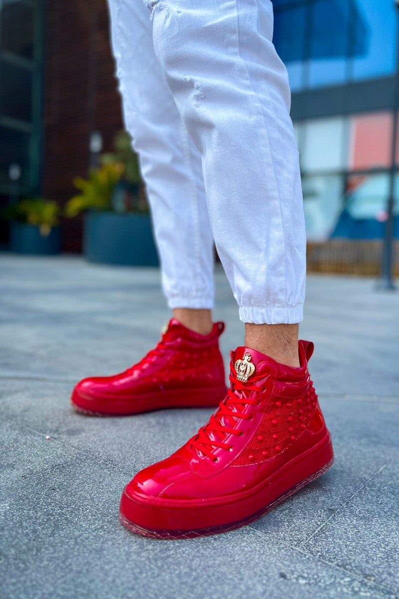 Erkek Bot - Kırmızı Rugan  - 973