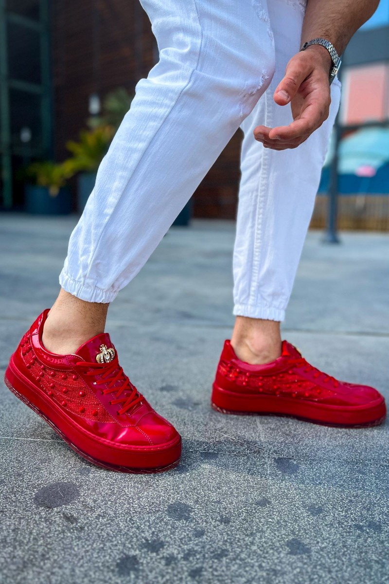 Erkek Sneaker - Kırmızı  - 975