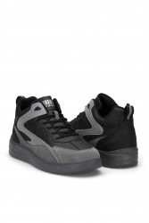 Erkek Bilekli Sneaker - Siyah Gri- DS3.1204