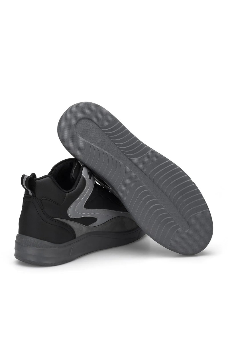 Erkek Bilekli Sneaker - Siyah Gri- DS3.1204