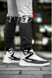 Erkek Bilekli Sneaker - Beyaz Gri- DS3.1204